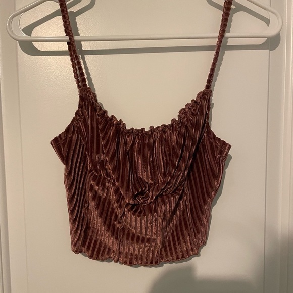 Shein Tank Shiny Textured sz Small 4 - Picture 3 of 8